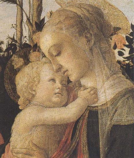 Sandro Botticelli Madonna of the Rose Garden or Madonna and Child with St John the Baptist Sweden oil painting art